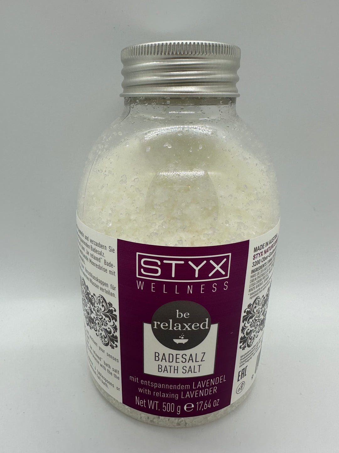 Styx Badesalz be relaxed Lavendel